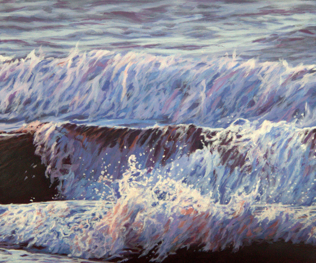 White Wave #1, 8" x 10".   SOLD