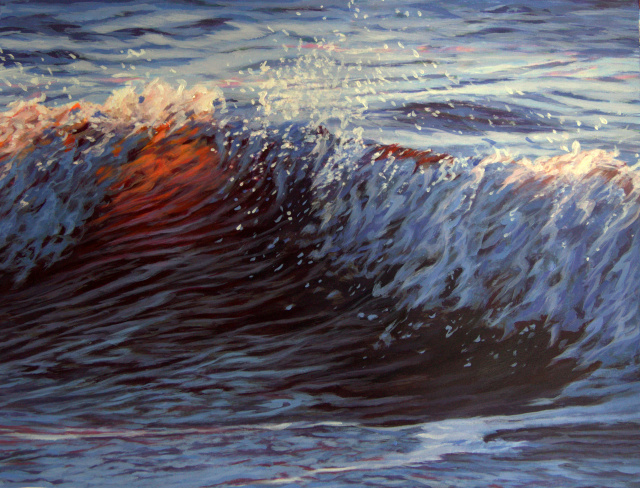 purple Wave #2, 8" x 11"    SOLD