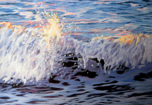 Pink Wave #3, 8" x 11".      SOLD