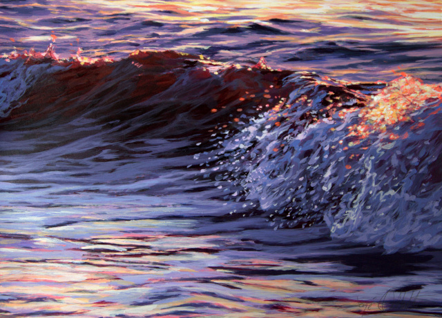 Red Wave #4, 8" x 11"     SOLD