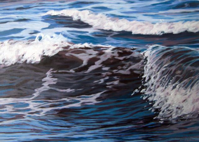 Blue Wave #12, 8" x 11"    SOLD