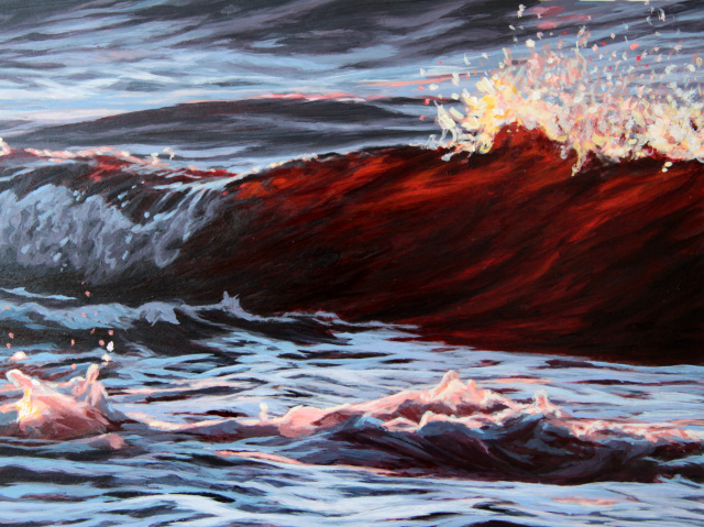 Scarlet Wave #1 8" x 11"    SOLD