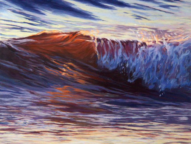 Red Wave #3, 8" x 11".       SOLD