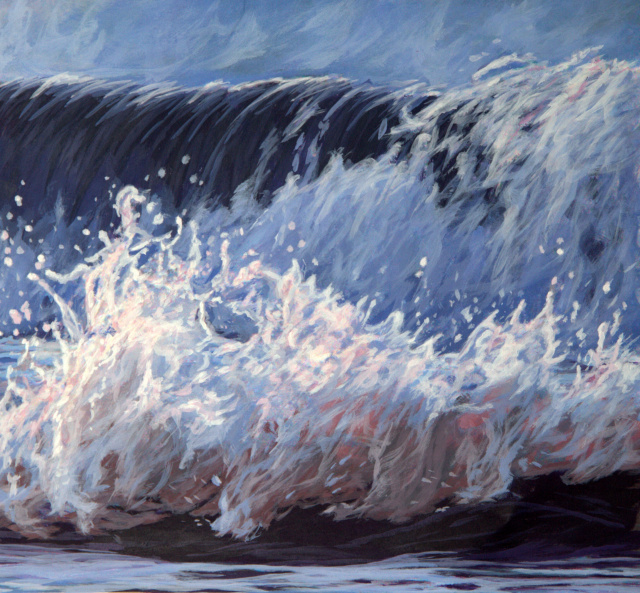 Pink Wave #1,   8" x 9",   SOLD