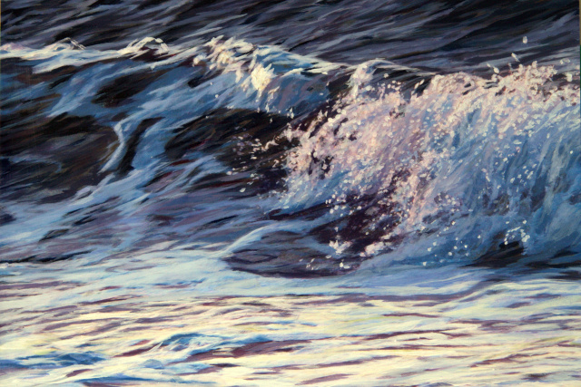 Blue Wave #6, 7 1/2" x 11"