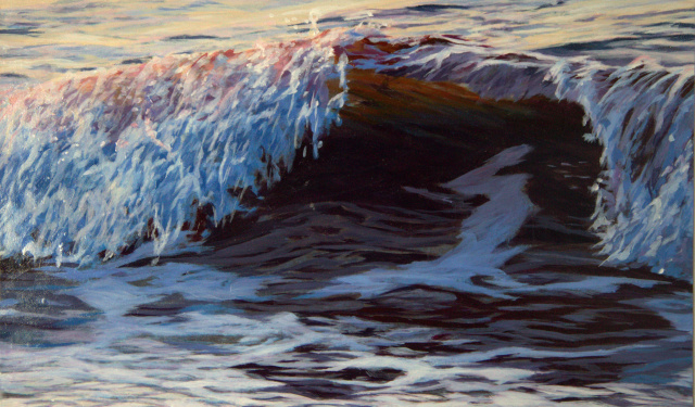 Blue Wave #7, 6 1/2" x 11"       SOLD